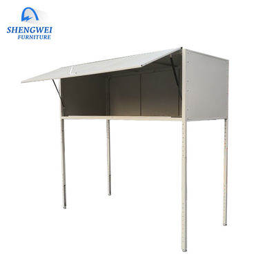 Armadio di stoccaggio del metallo del cofano dell'automobile di Grey White Garage Tool Over