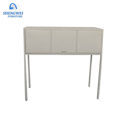 Armadio di stoccaggio del metallo del cofano dell'automobile di Grey White Garage Tool Over