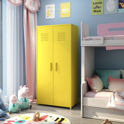 Armadi variopinti del Governo di stoccaggio della camera da letto di dimensione domestica della doppia porta per i bambini