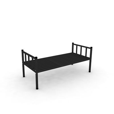 L'alloggio ha laminato a freddo il letto di cuccetta bianco di colore del nero d'acciaio della metropolitana