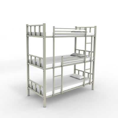 L'adulto del dormitorio della scuola tre strati inserisce i letti di cuccetta d'acciaio di Gray Color Metal Triple