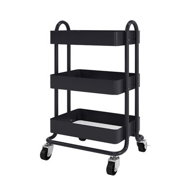 3 Tires che rotola il carrello pratico di stoccaggio della cucina di 4 macchine per colata continua