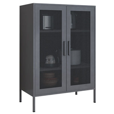 Mezzo stoccaggio Lcoker di altezza dell'armadietto d'acciaio di Mesh Door Dining Room Storage