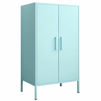Armadio di stoccaggio domestico di altezza delle porte del metallo della camera da letto due mezzo con il piede