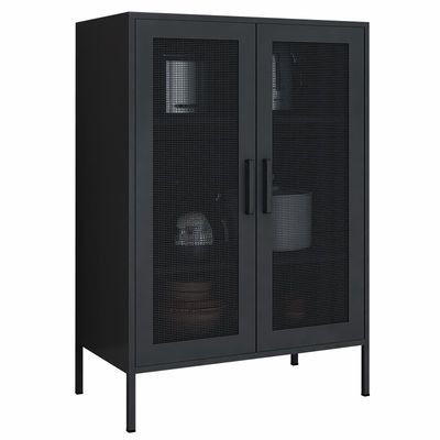 Doppio armadio di altezza di metà di Mesh Door 1015x800x400mm del metallo per uso domestico