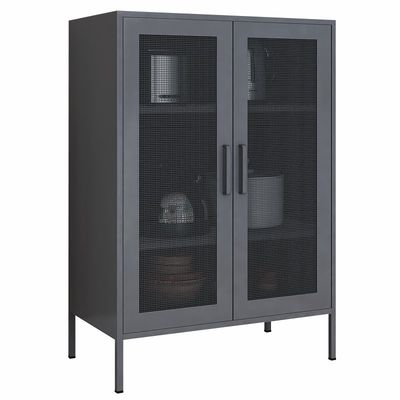 Doppio armadio di altezza di metà di Mesh Door 1015x800x400mm del metallo per uso domestico