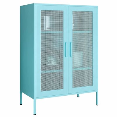Doppio armadio di altezza di metà di Mesh Door 1015x800x400mm del metallo per uso domestico