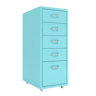 A casa 5 Governo di stoccaggio mobile 690mm di altezza blu dei cassetti con le ruote