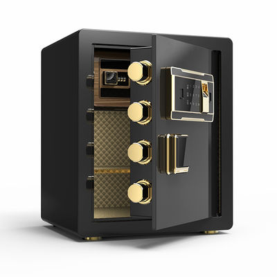 Cassaforte elettronica nera della casa di sicurezza della serratura dell'impronta digitale di altezza 45cm
