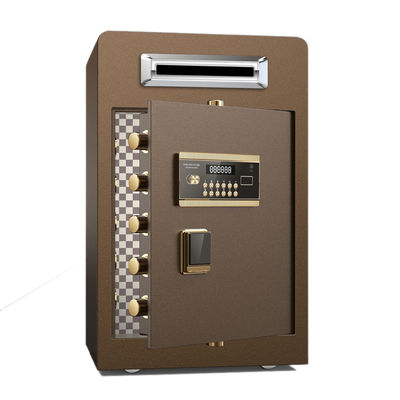Scanalatura di goccia di Brown sotto le cassaforte elettroniche del deposito della moneta di Digital della contro scatola sicura di sicurezza