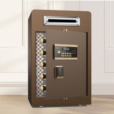 Scanalatura di goccia di Brown sotto le cassaforte elettroniche del deposito della moneta di Digital della contro scatola sicura di sicurezza