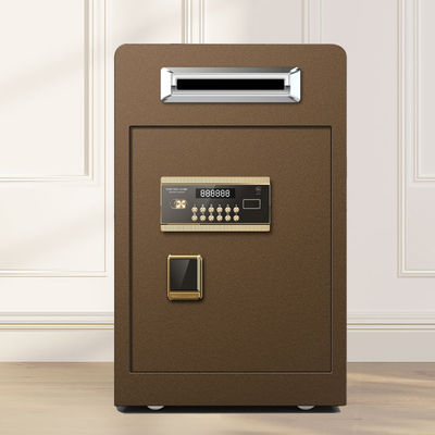 Scanalatura di goccia di Brown sotto le cassaforte elettroniche del deposito della moneta di Digital della contro scatola sicura di sicurezza