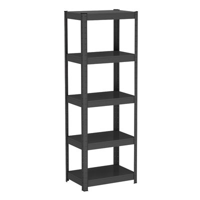 organizzatore d'acciaio Metal Storage Shelves del nero 5-Shelf per la casa