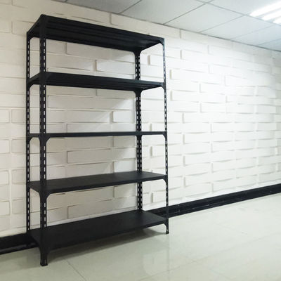 Scaffale nero di stoccaggio dell'acciaio di uso del Ministero degli Interni con 5 scaffali regolabili
