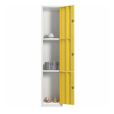 Armadi di stoccaggio bianchi dell'ufficio della struttura di colore blu delle porte della scuola 3 con la chiave