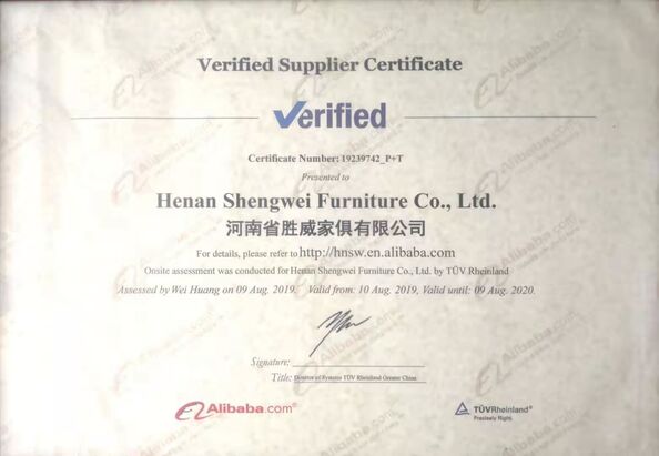 Porcellana Luoyang Metaniture Trading Co., Ltd. Certificazioni